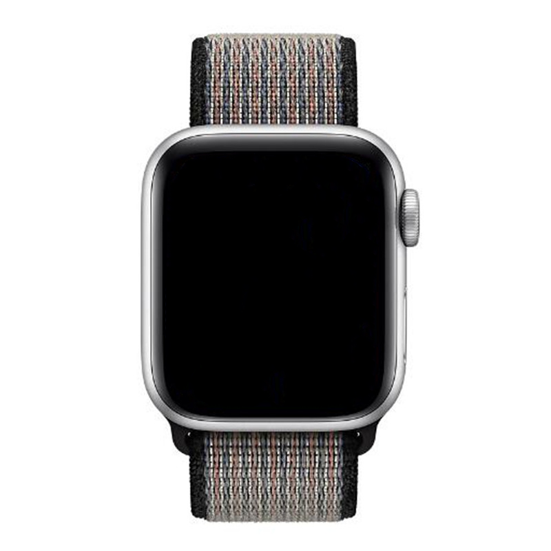 Bracelet boucle sport en nylon Apple Watch - royal pulse lava glow