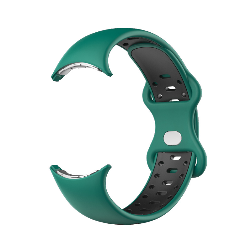 Bracelet sport double Google Pixel Watch - vert noir