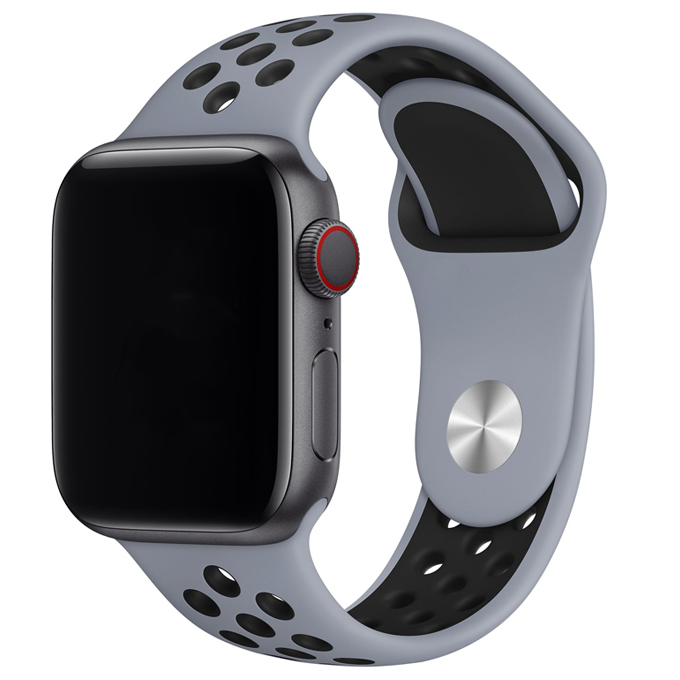Bracelet sport double Apple Watch - noir brumeux