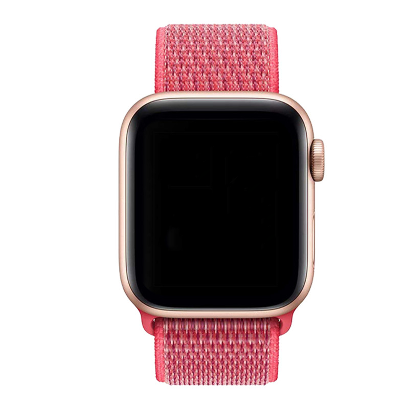 Bracelet boucle sport en nylon Apple Watch sportif - hibiscus