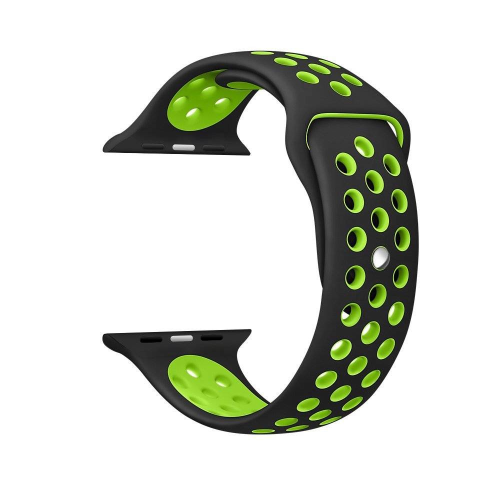 Bracelet sport double Apple Watch - noir vert