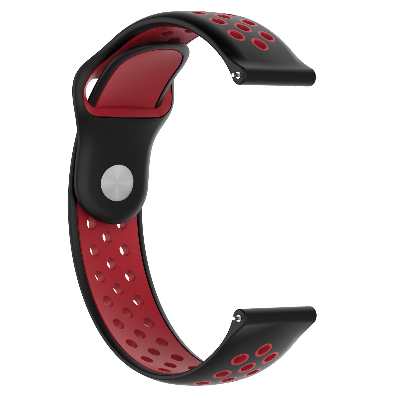 Bracelet sport double Huawei Watch GT - noir rouge