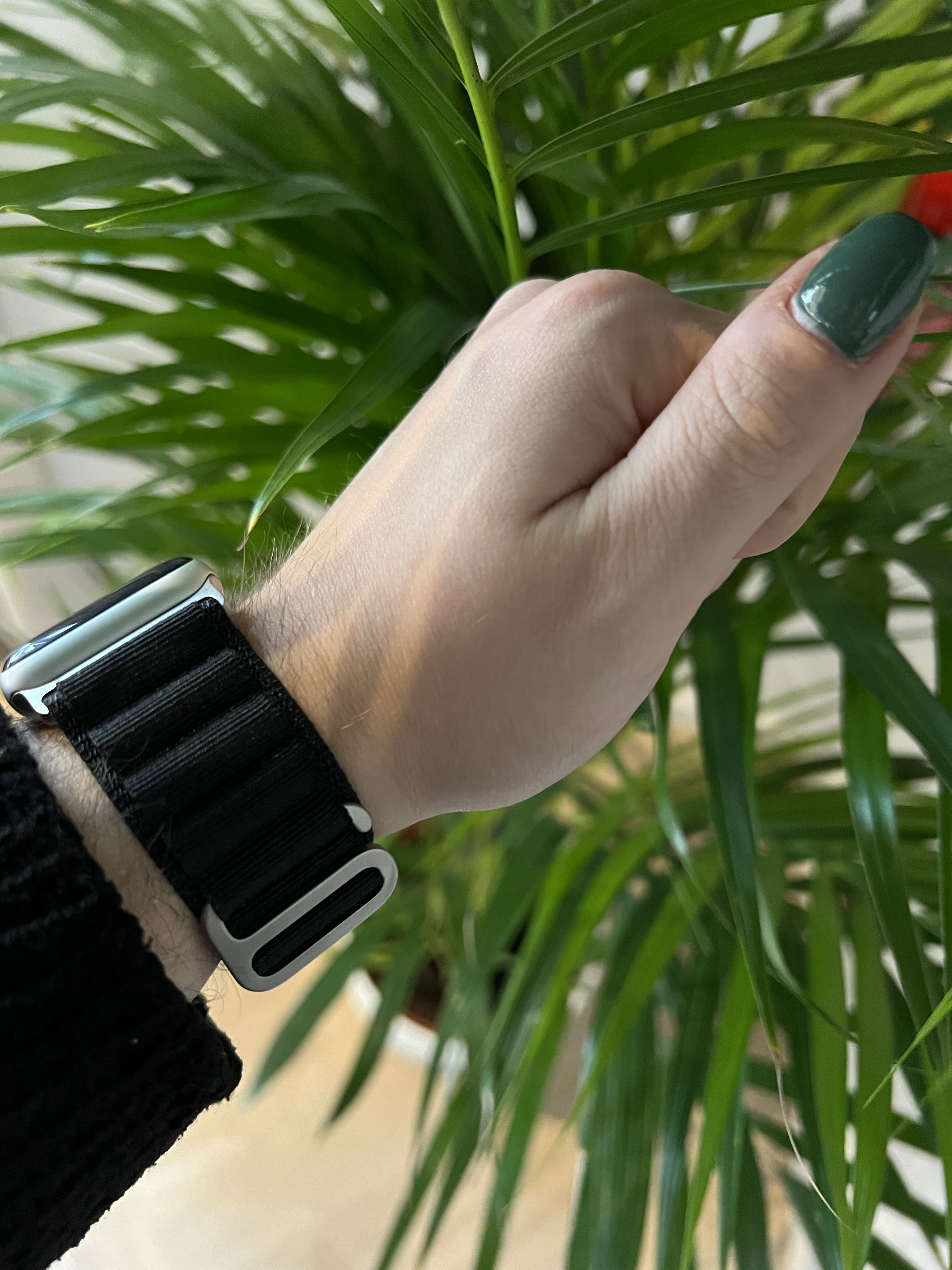 Bracelet Alpine en nylon Apple Watch - noir