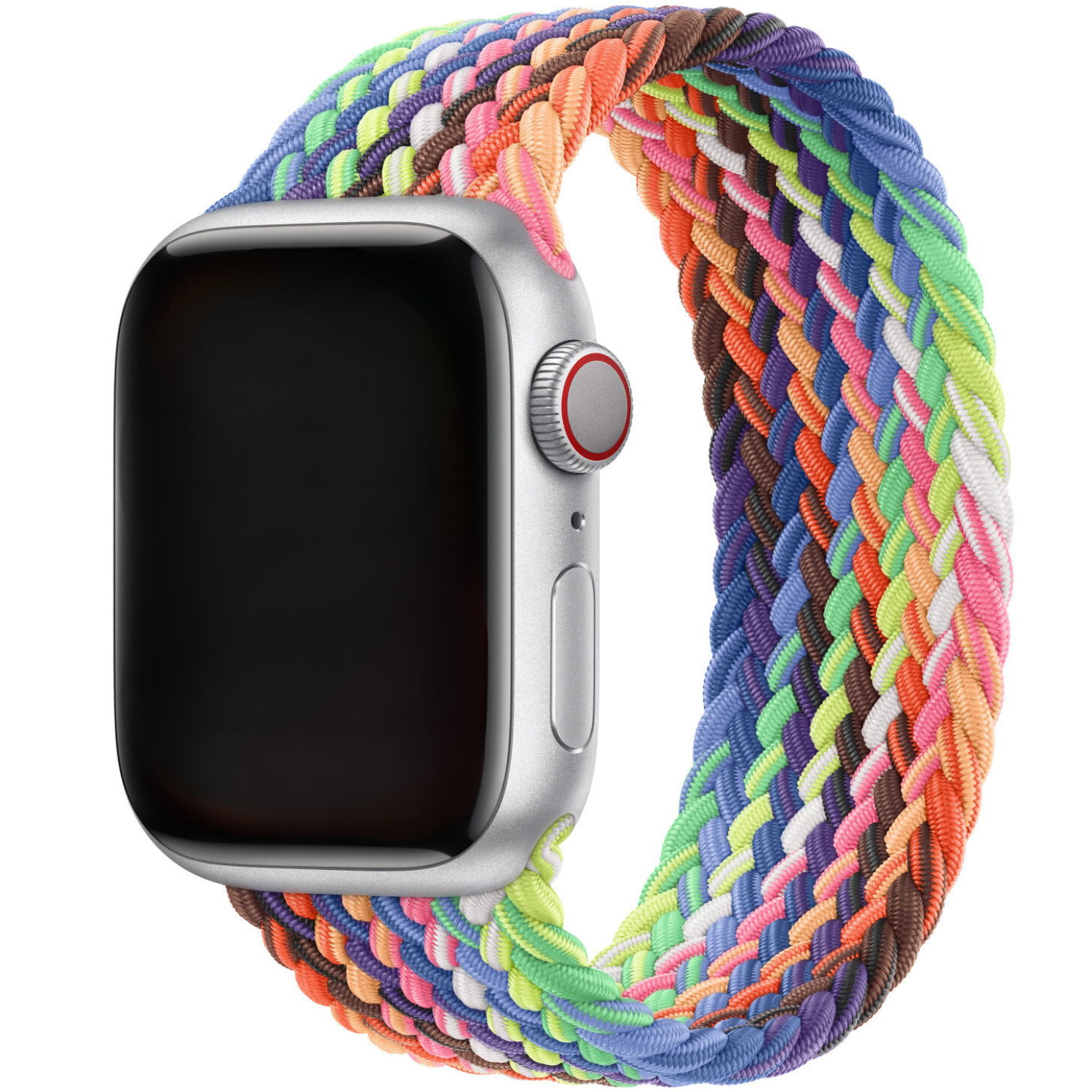 Bracelet nylon Boucle unique tressé Apple Watch - Pride Edition 2024