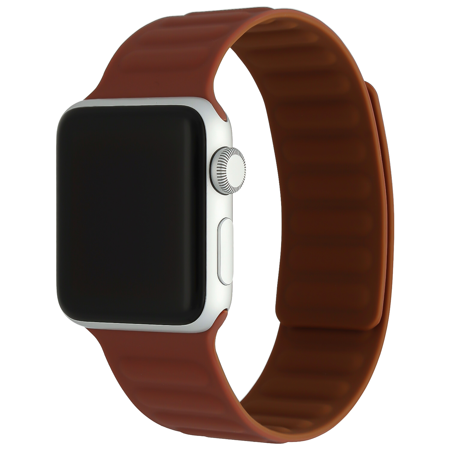 Bracelet sport solo côtelé Apple Watch - marron