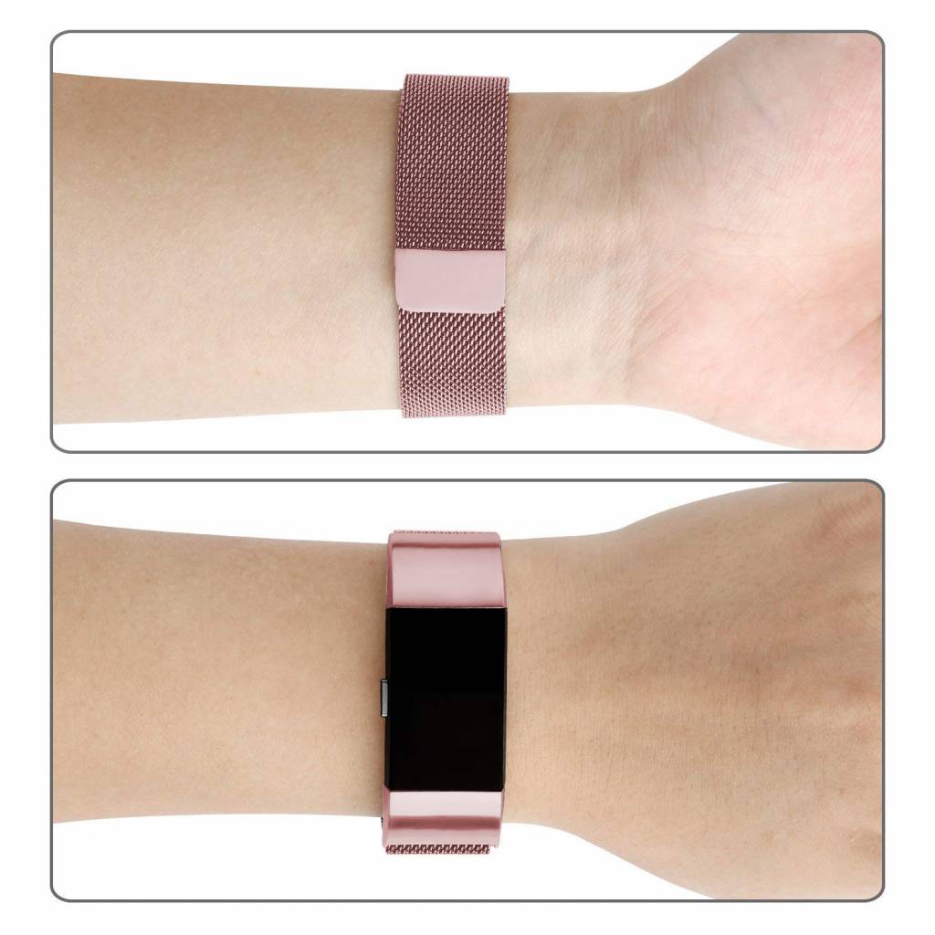 Bracelet milanais Fitbit Charge 2 - rose