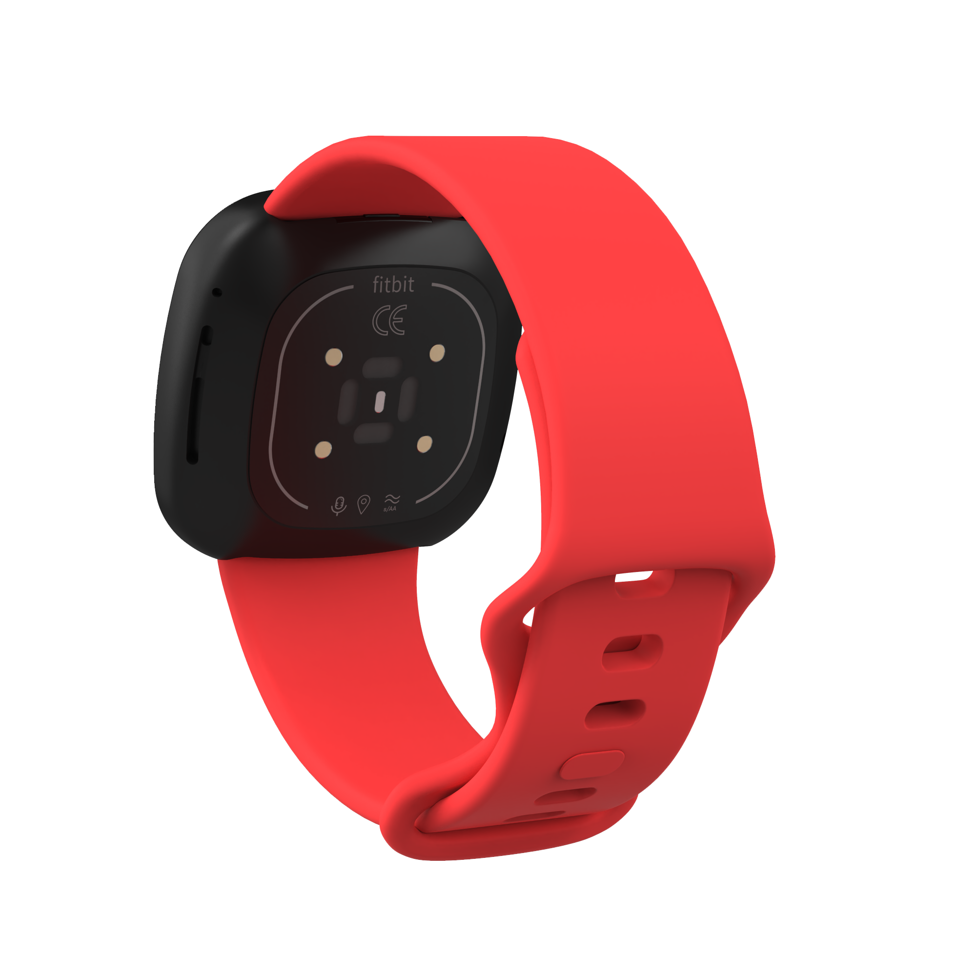Bracelet sport Fitbit Versa 3 / Sense - rouge