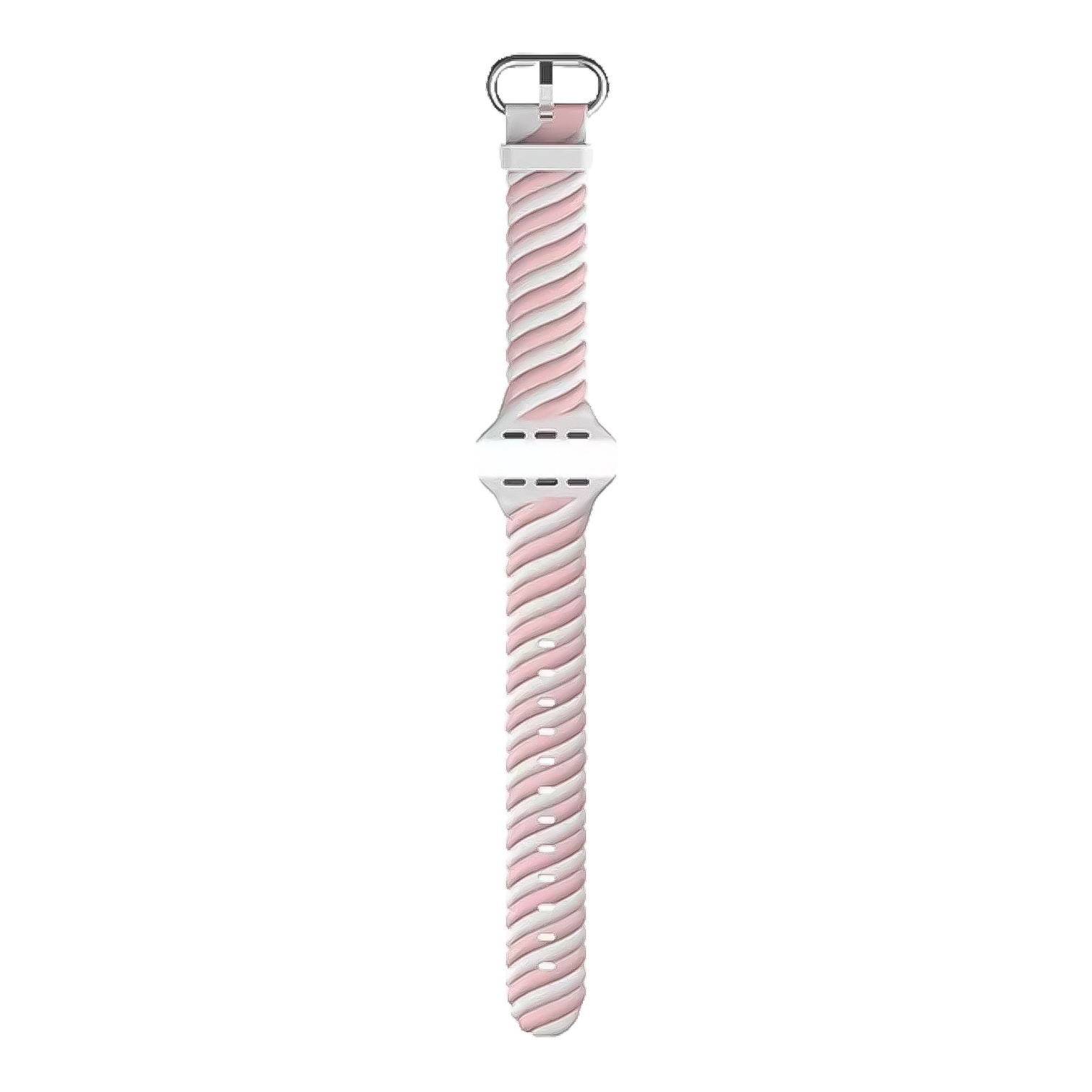 Bracelet sport swirl Apple Watch - blanc rose