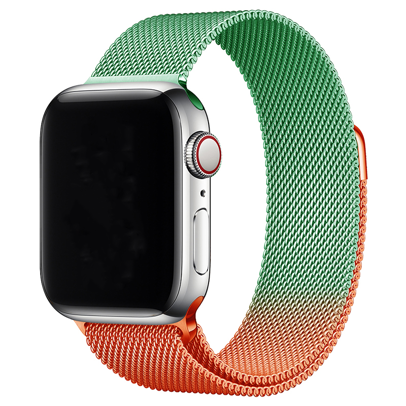 Bracelet milanais Apple Watch - vert orange