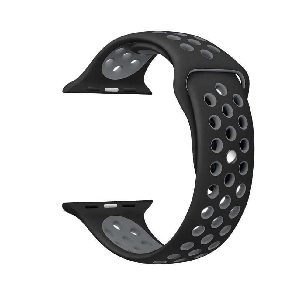 Bracelet sport double Apple Watch - noir gris