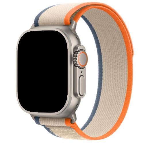 Bracelet Boucle Trail en nylon Apple Watch - beige-orange