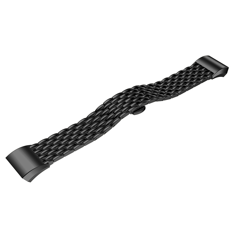 Bracelet acier dragon Fitbit Charge 2 - noir