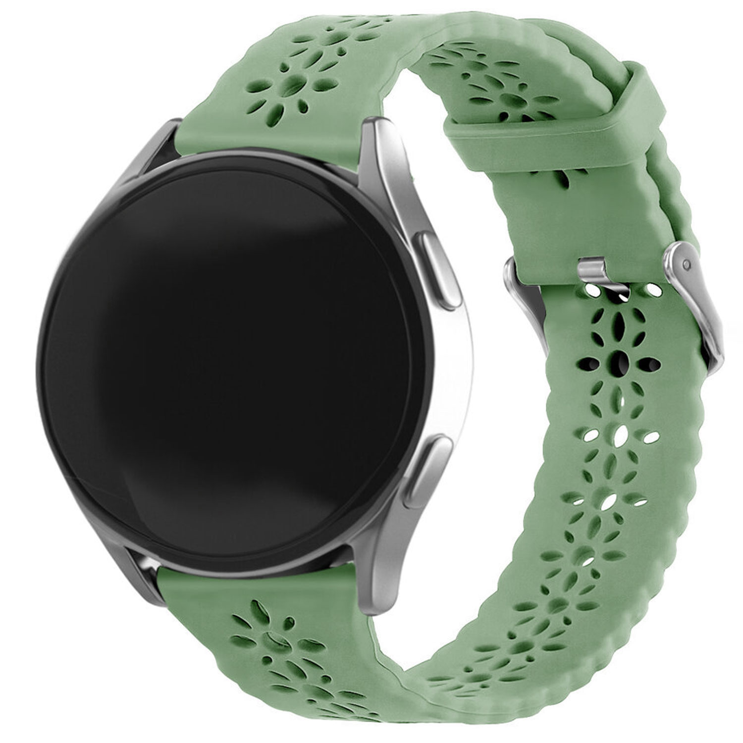 Bracelet de silicone brillante Samsung Galaxy Watch 5 Pro - vert