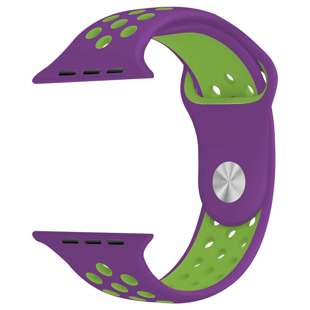 Bracelet sport double Apple Watch - violet vert
