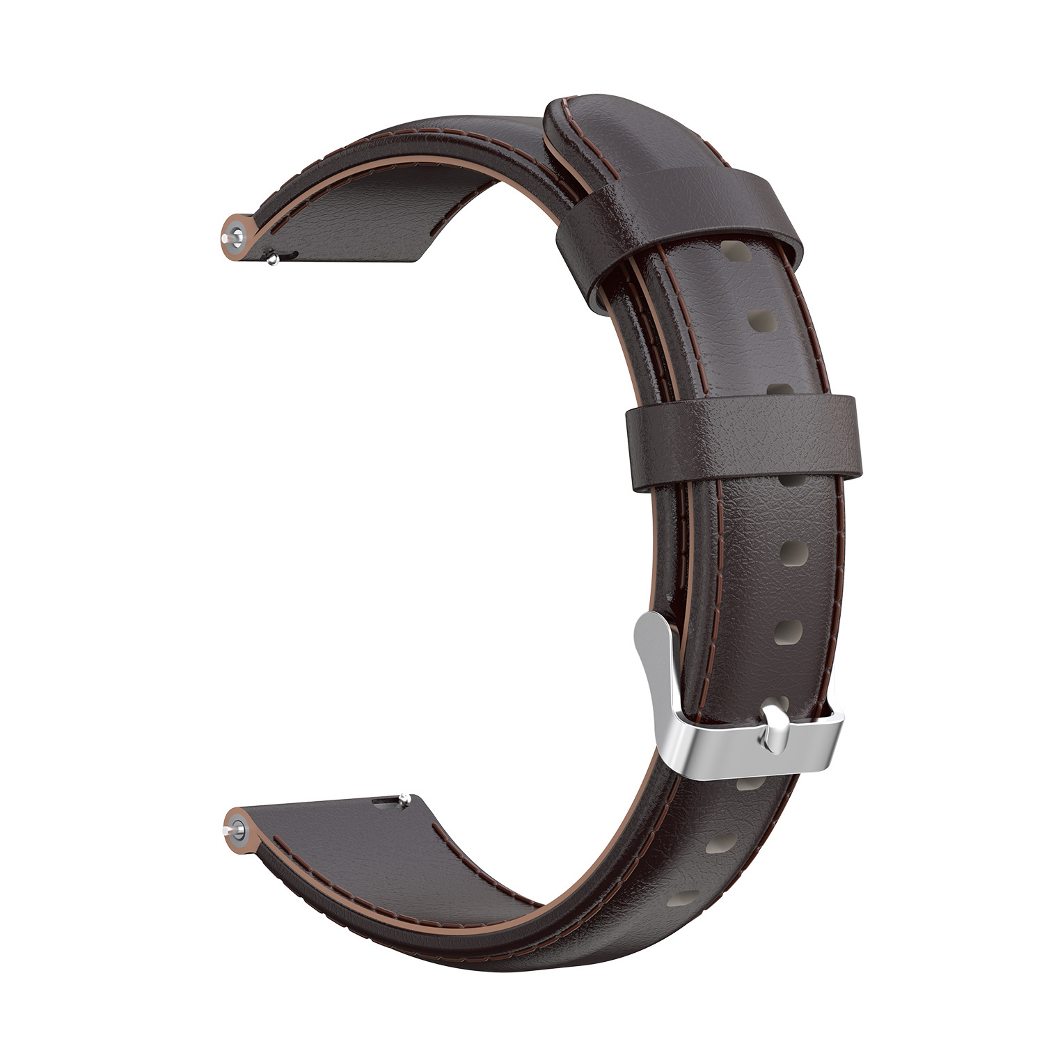 Bracelet en cuir Huawei Watch GT- marron foncé