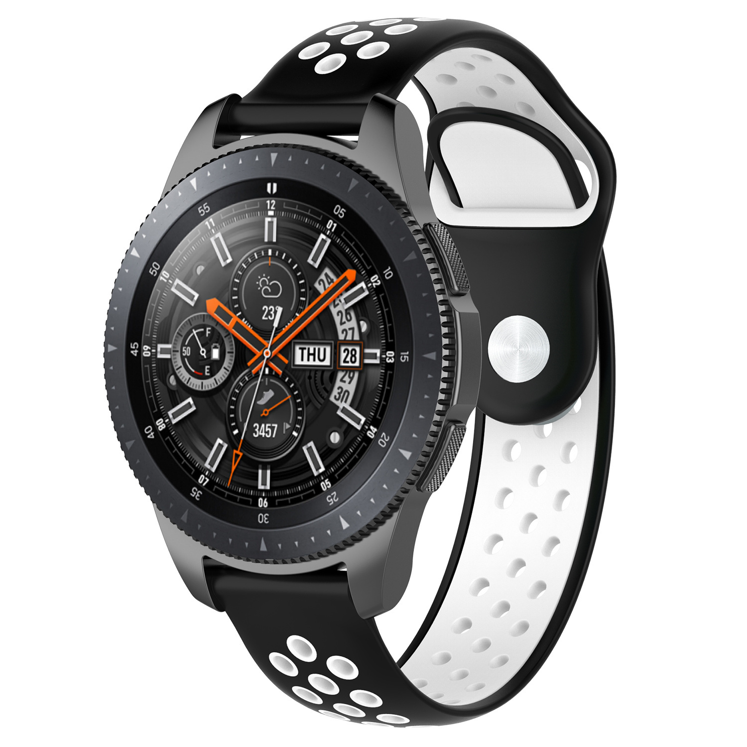 Bracelet sport double Samsung Galaxy Watch - noir blanc