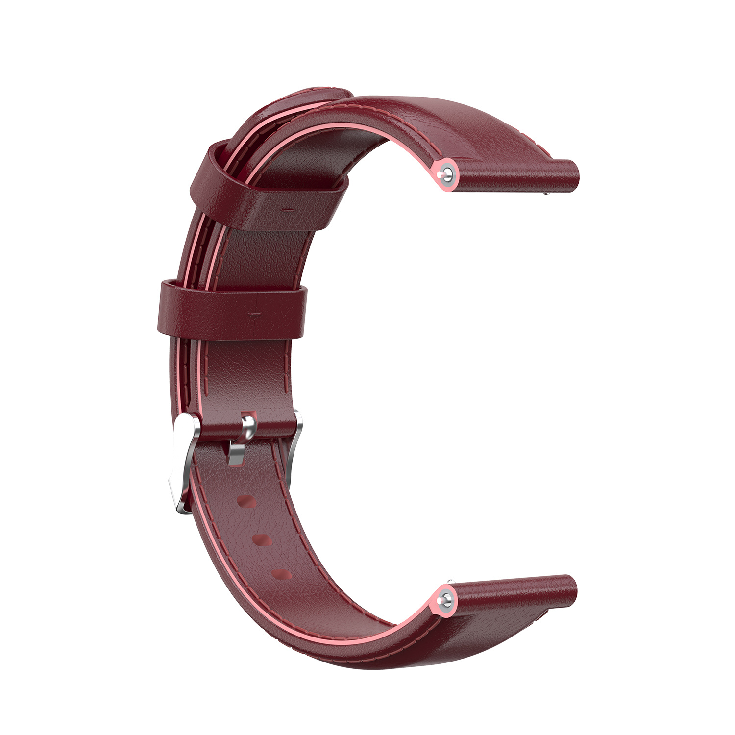 Bracelet en cuir Garmin Vivoactive / Vivomove - rouge vin