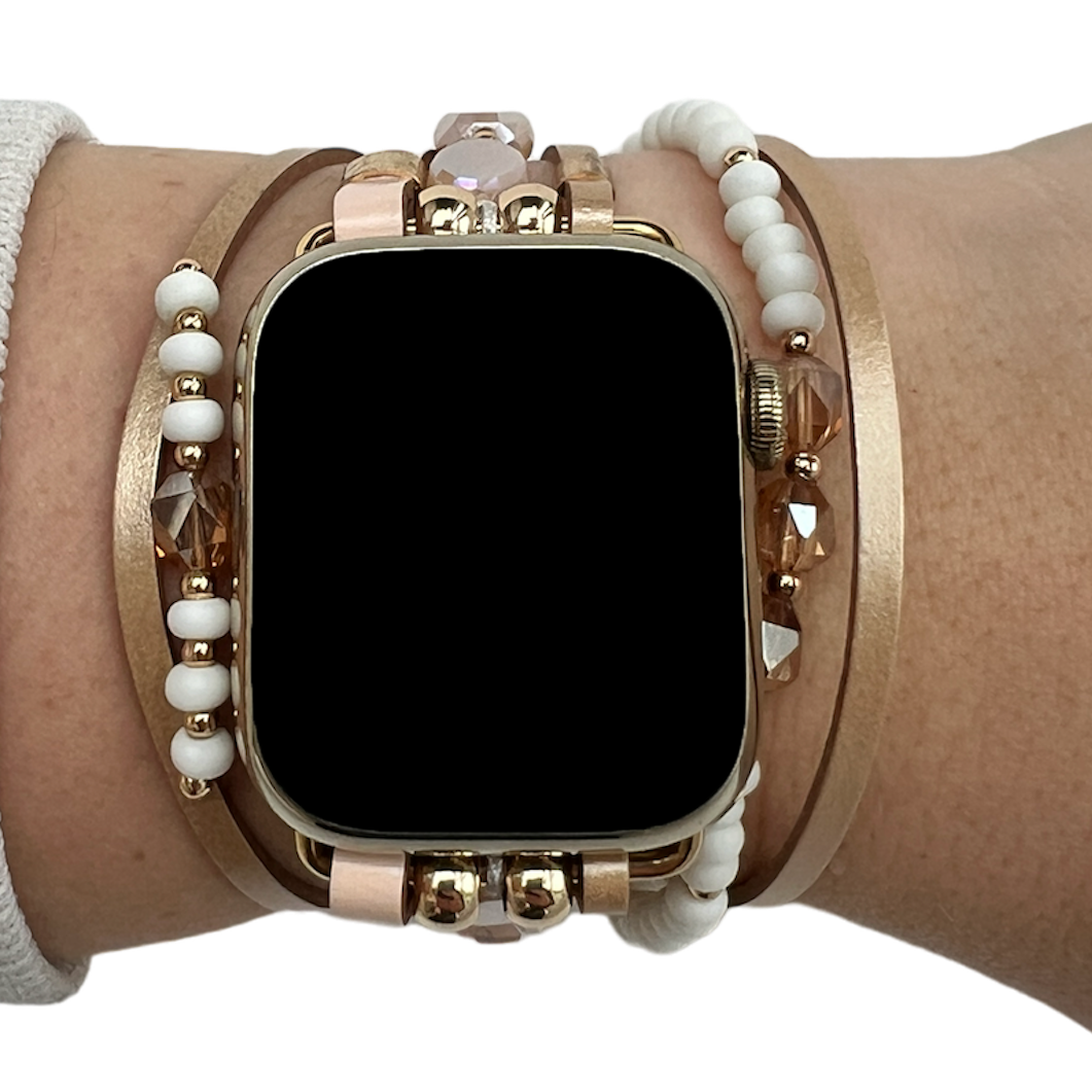 Bracelet à bijoux Apple Watch – Mandy rose