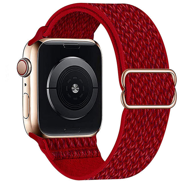 Bracelet nylon solo Apple Watch - rouge