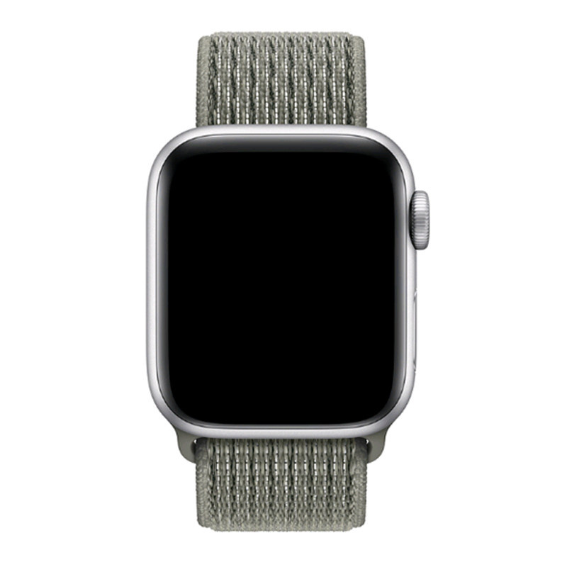 Bracelet boucle sport en nylon Apple Watch sportif - brouillard