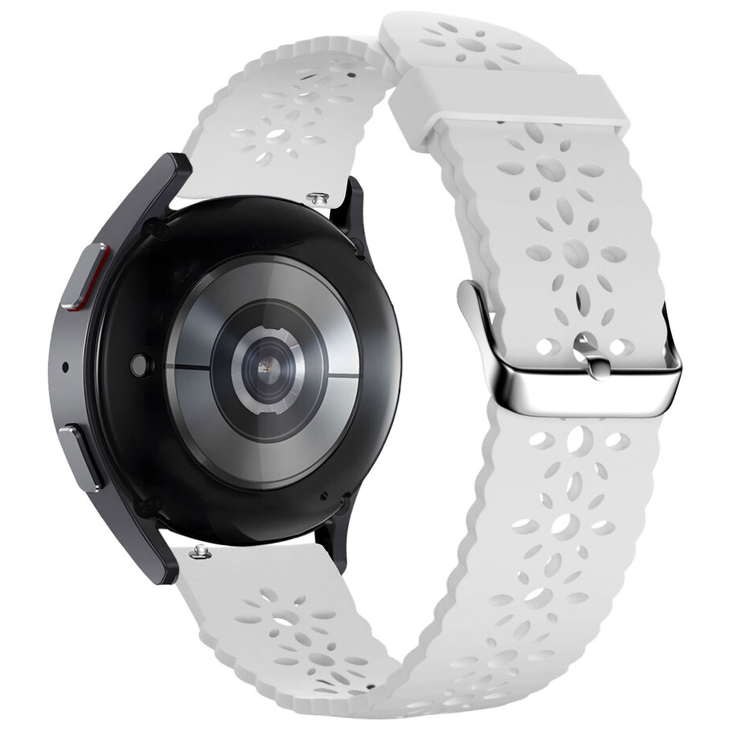 Bracelet de silicone brillante Samsung Galaxy Watch Ultra - blanc