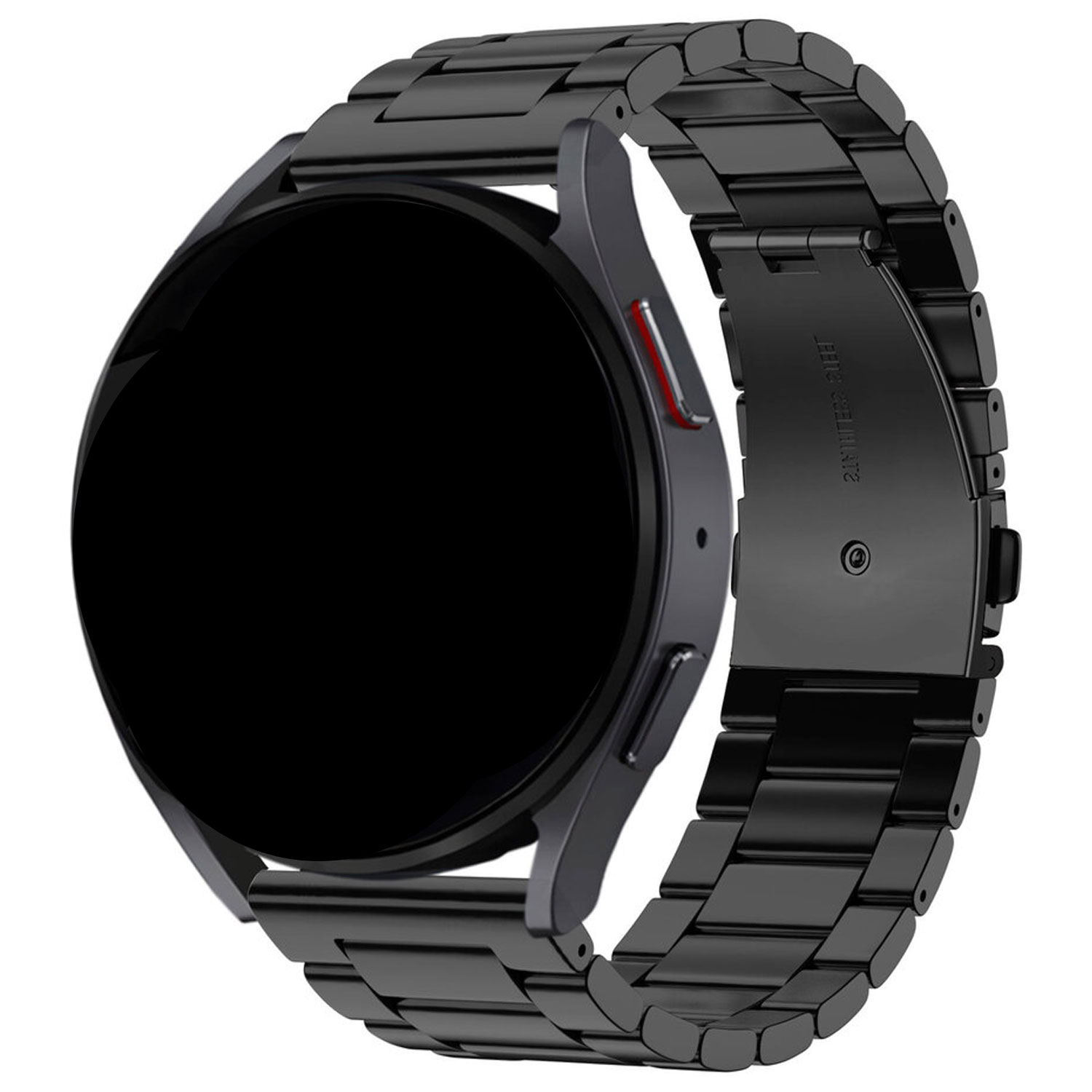 Bracelet acier à maillons perlés Samsung Galaxy Watch 4 Classic - noir