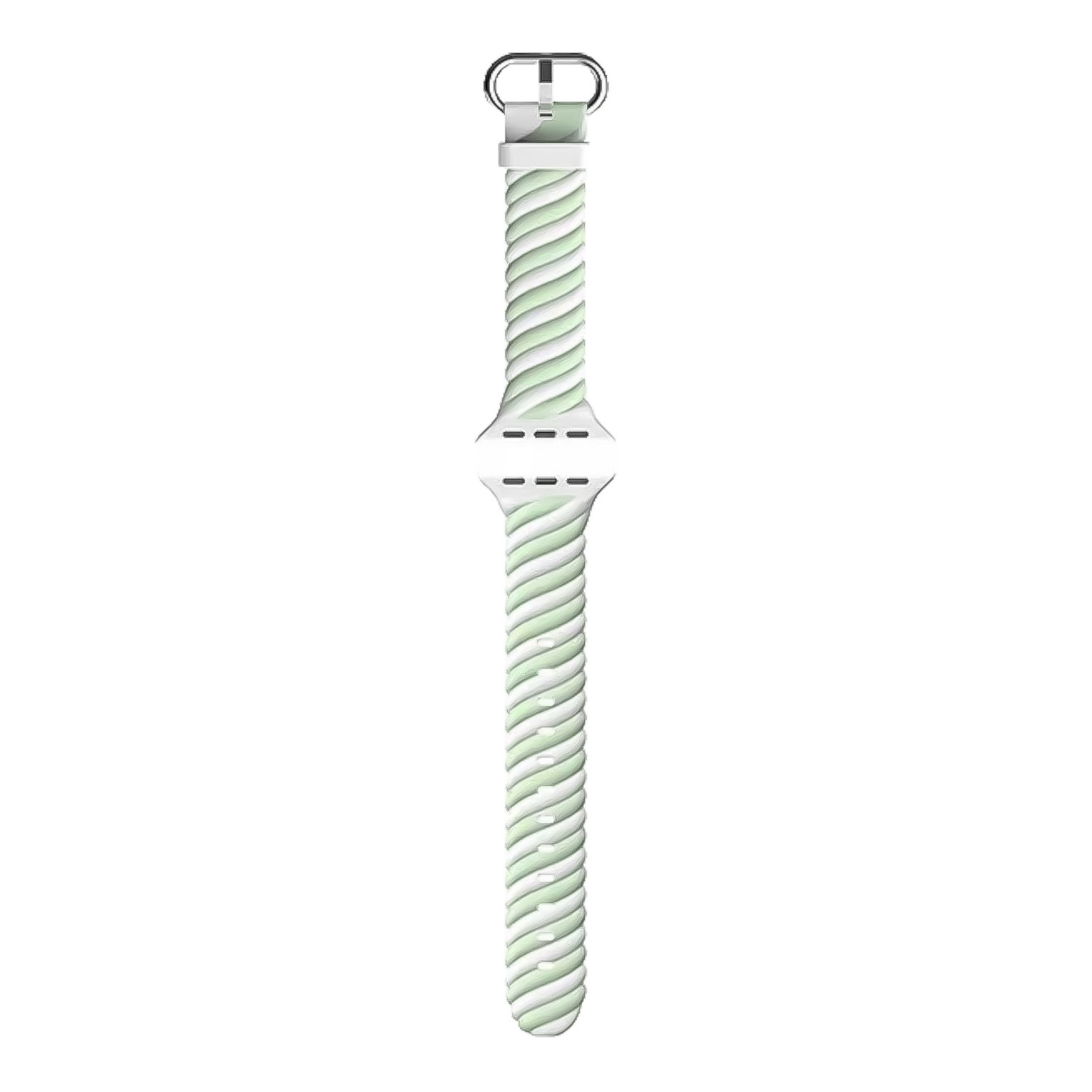 Bracelet sport swirl Apple Watch - blanc vert