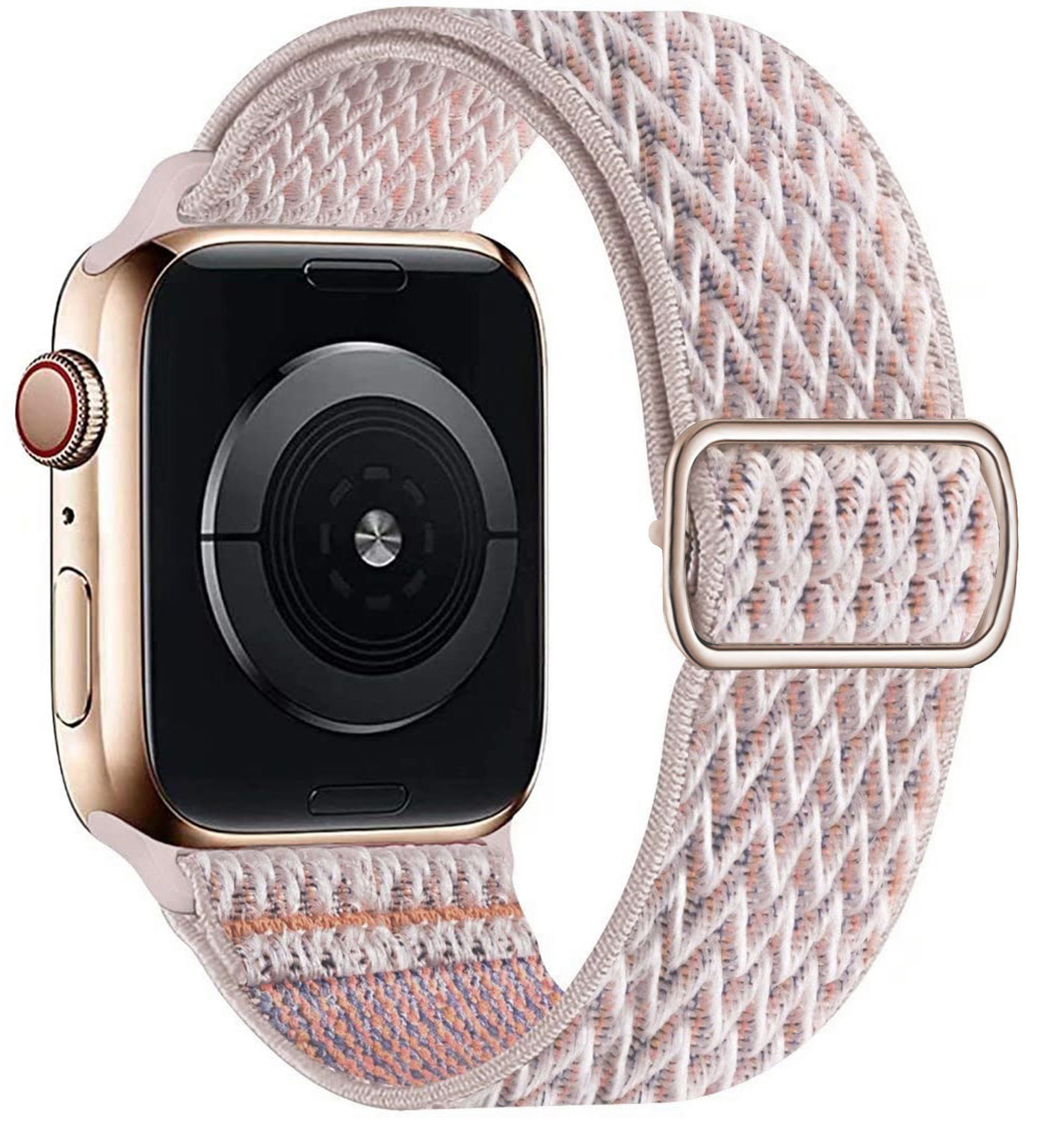 Bracelet nylon solo Apple Watch - sable rose