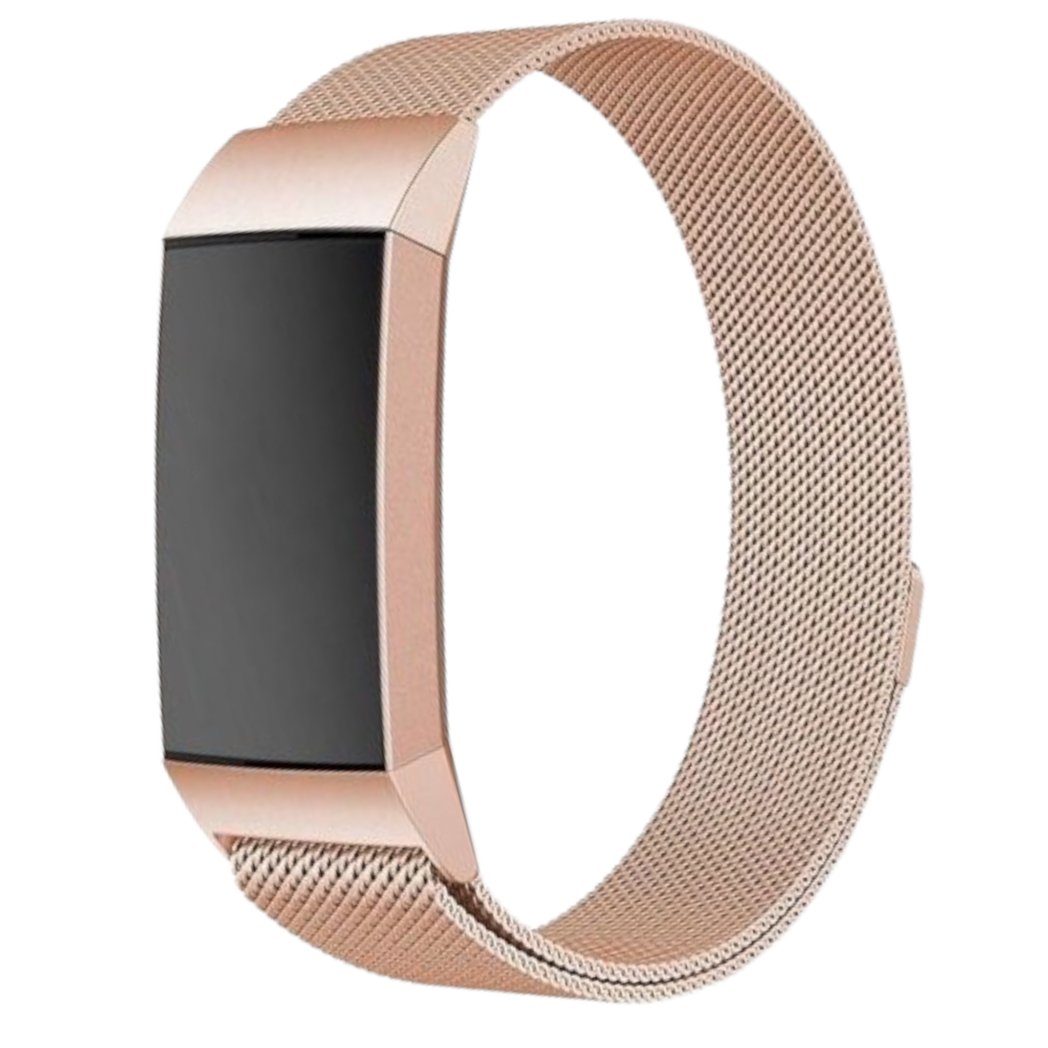 Bracelet milanaise Fitbit Charge 3 & 4 - or rose