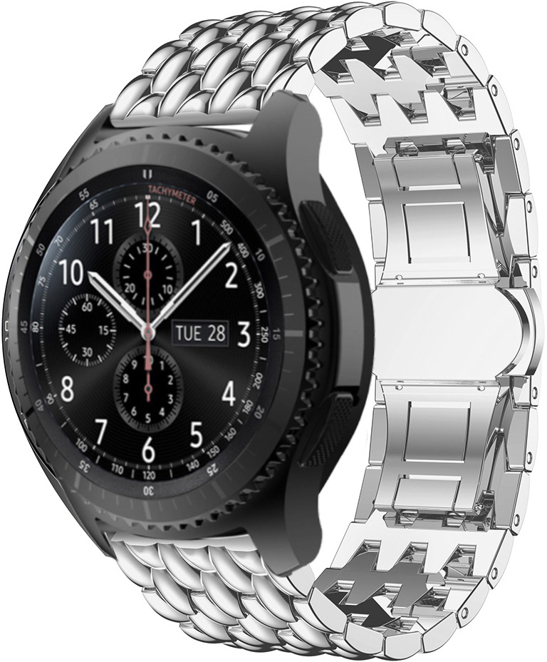 Bracelet acier dragon Huawei Watch GT - argent