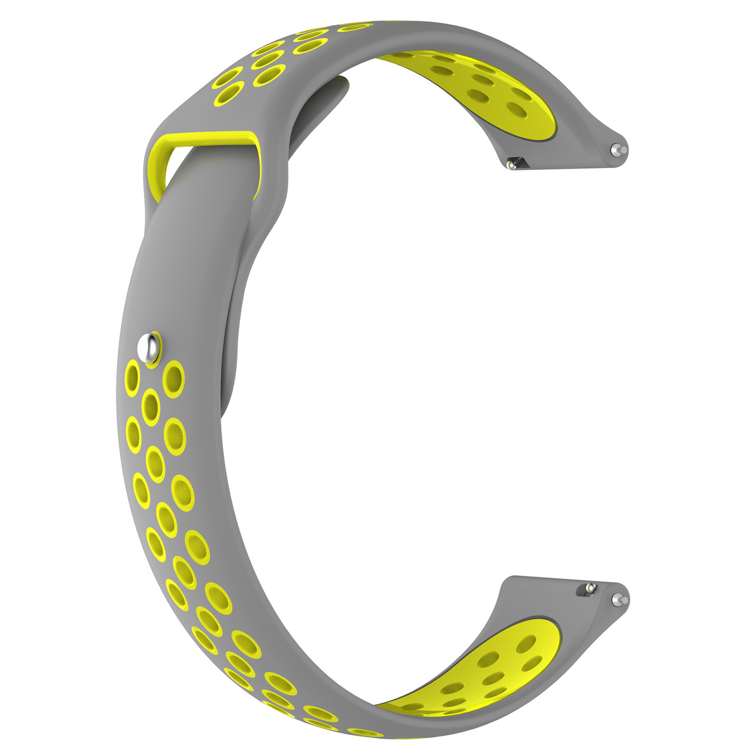 Bracelet sport double Polar Ignite - gris jaune