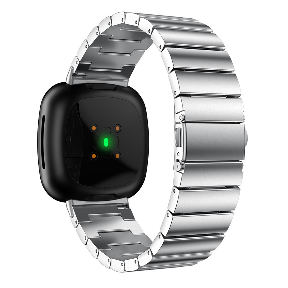 Bracelet acier maillons Fitbit Versa 3 / Sense - argent