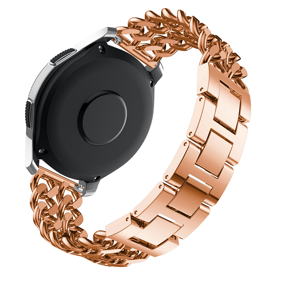 Bracelet acier cow-boy Samsung Galaxy Watch - or rose