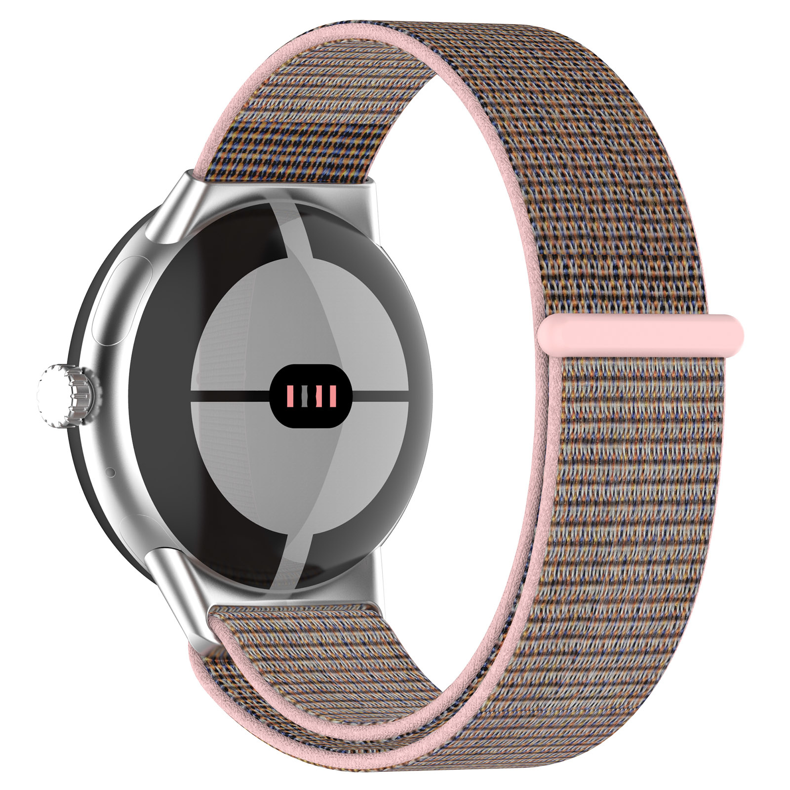 Bracelet boucle sport en nylon Google Pixel Watch - sable rose