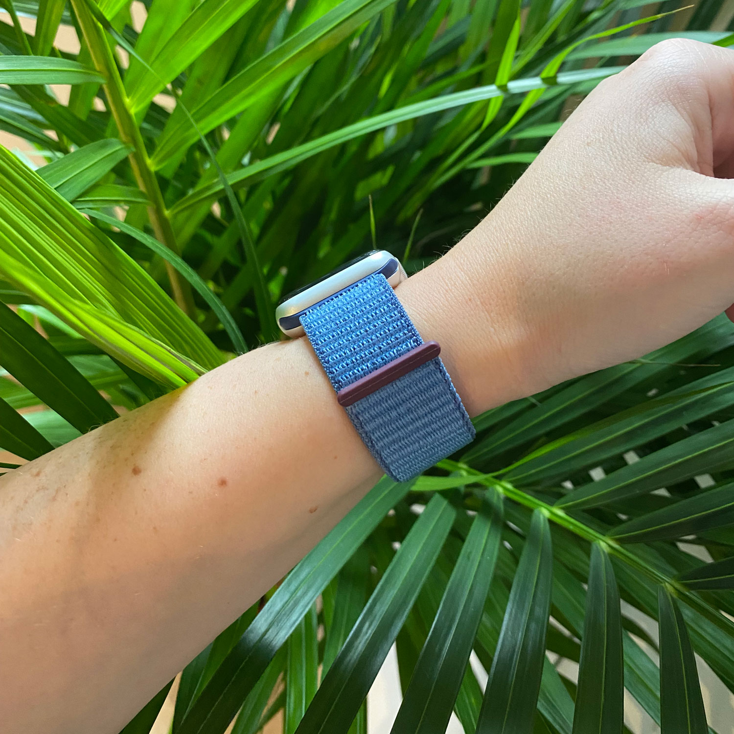 Bracelet boucle sport en nylon Apple Watch - bleu d’hiver