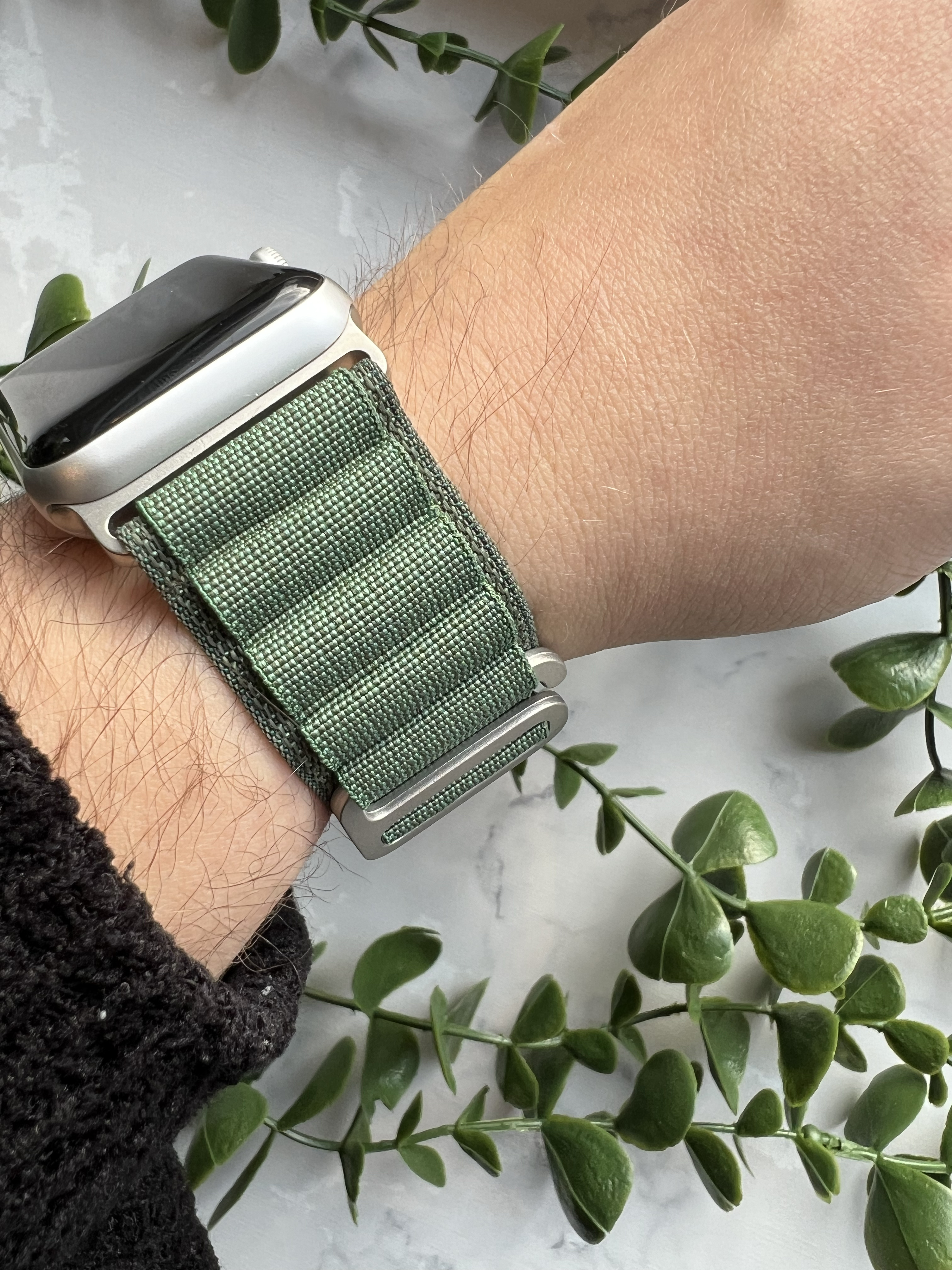 Bracelet Alpine en nylon Apple Watch - vert