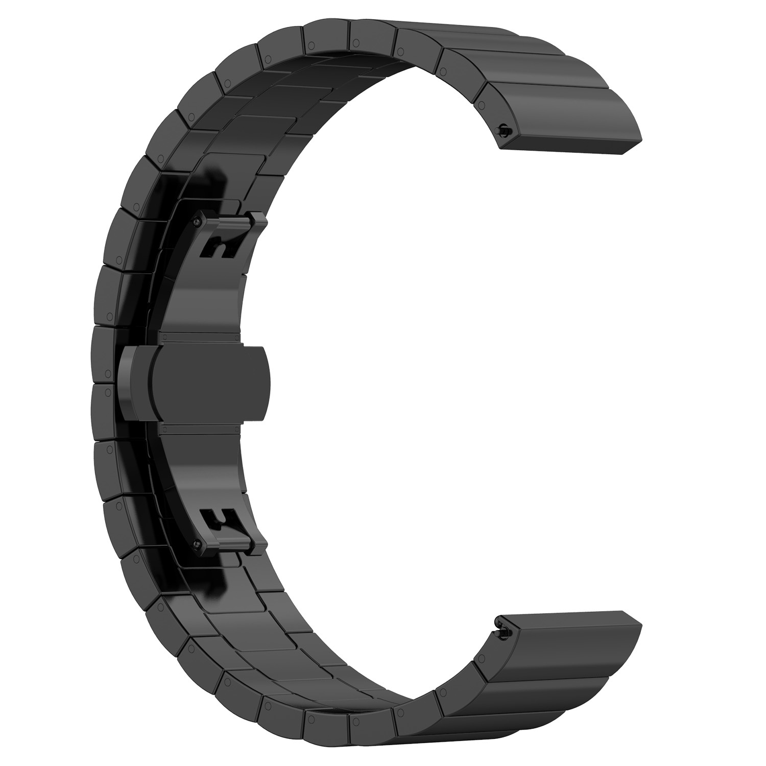 Bracelet acier maillons Garmin Vivoactive / Vivomove - noir