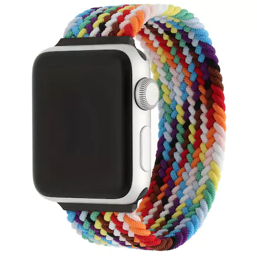 Bracelet nylon Apple Watch (marron-orange)
