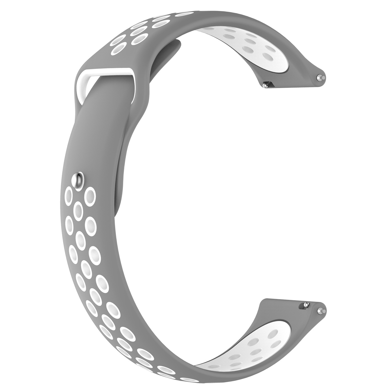 Bracelet sport double Samsung Galaxy Watch - gris blanc