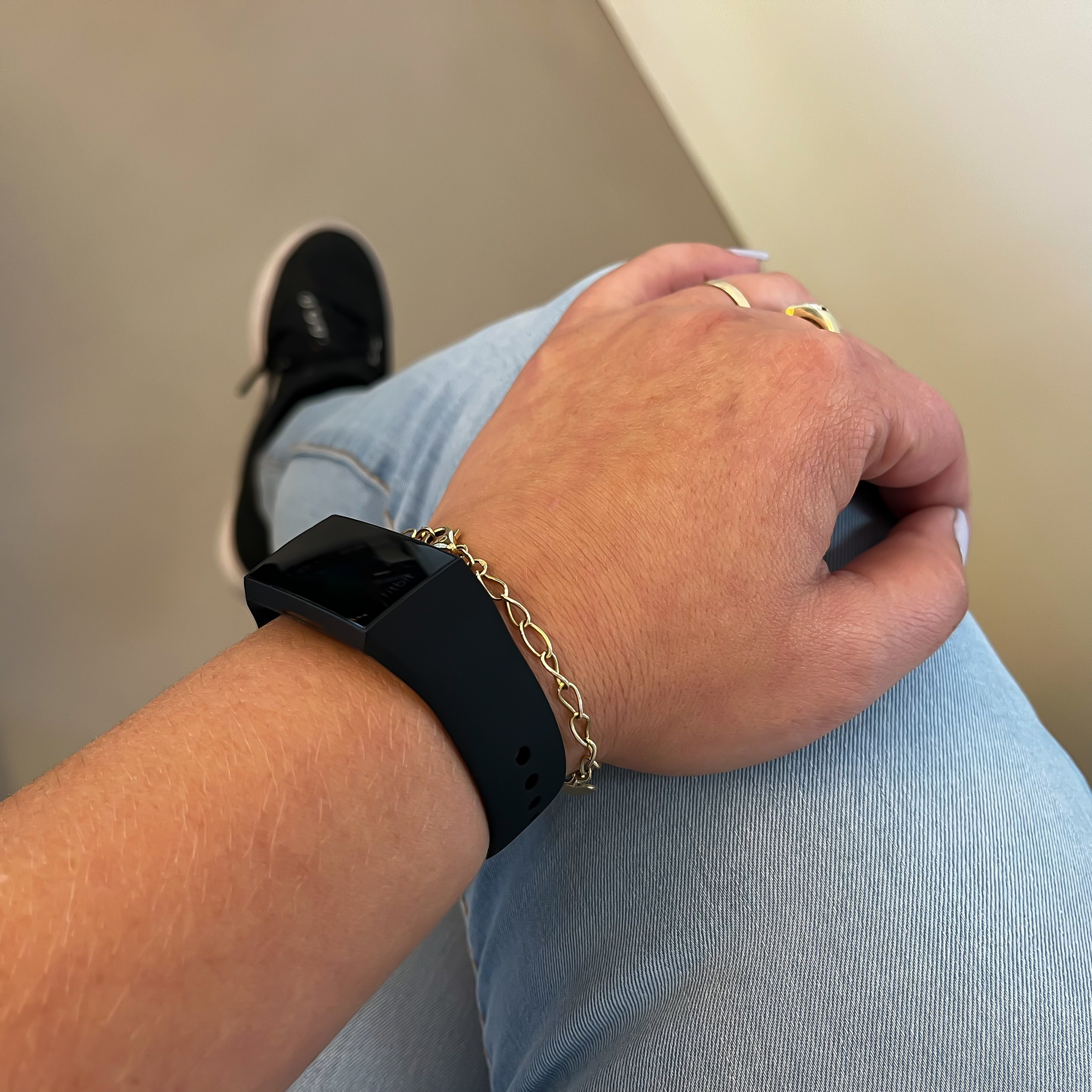 Bracelet sport point Fitbit Charge 3 & 4 - noir