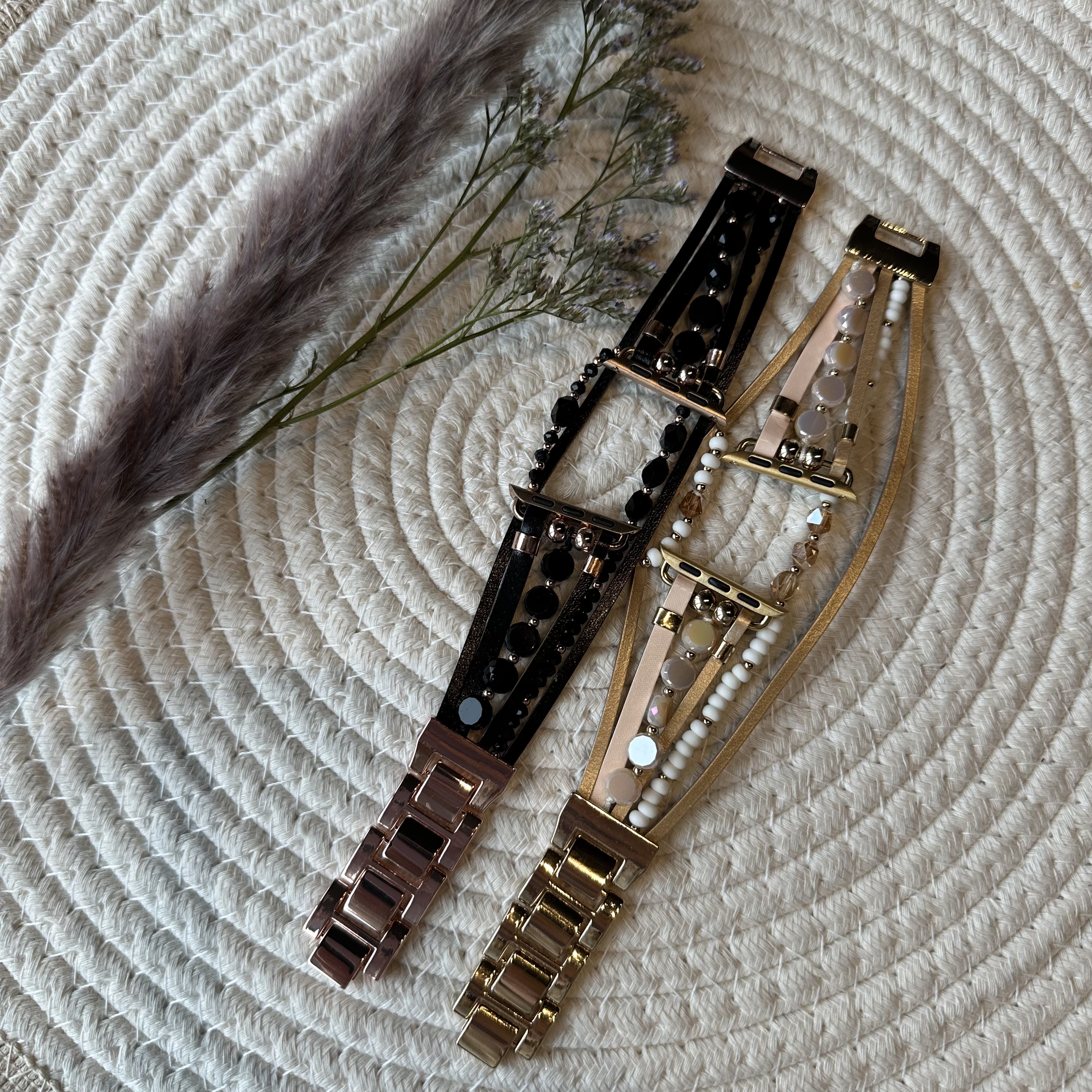 Bracelet à bijoux Apple Watch – Mandy noir