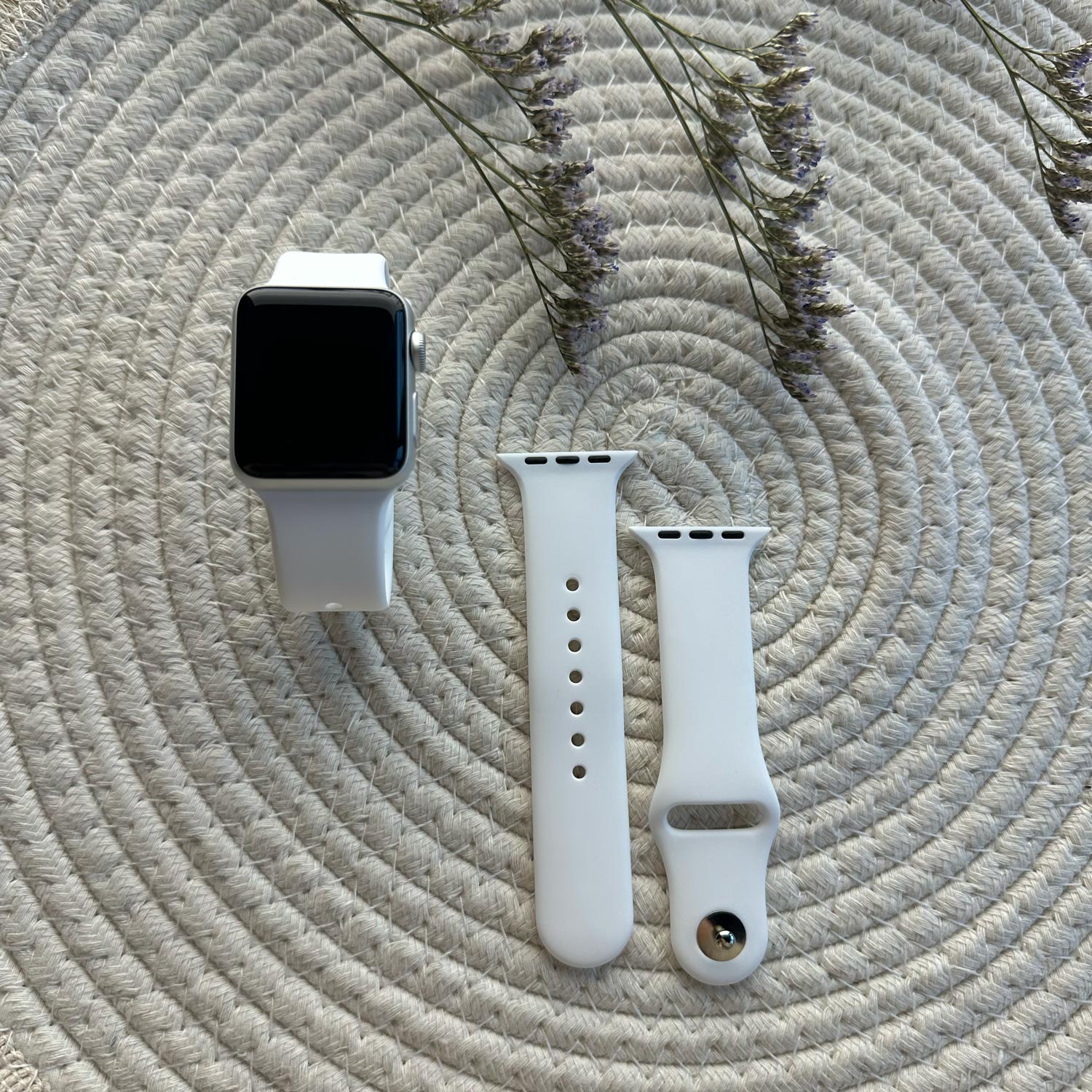 Bracelet sport Apple Watch - blanc