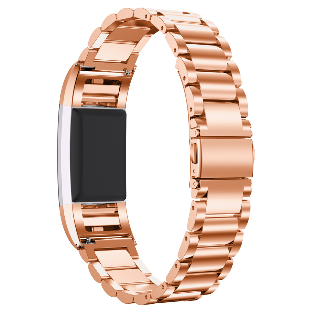 Bracelet acier perles Fitbit Charge 2 - or rose