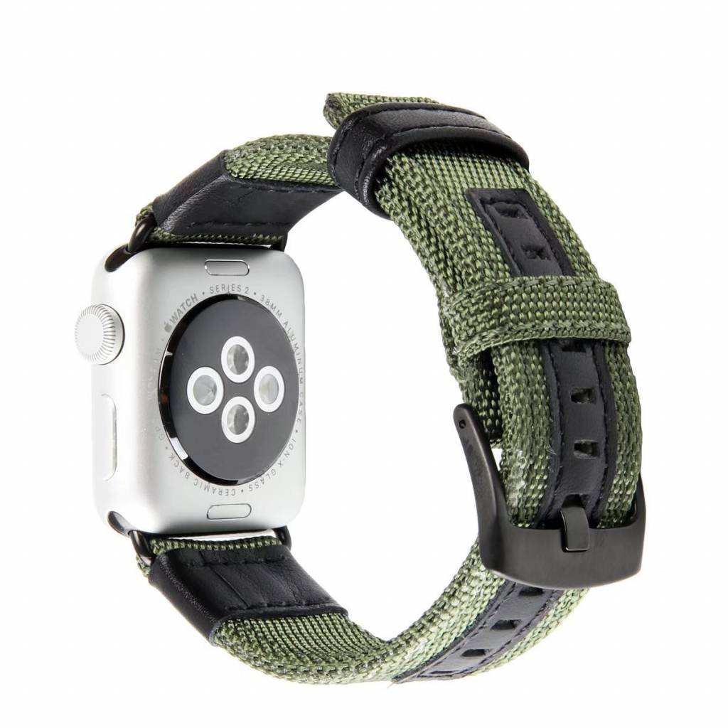 Bracelet nylon militaire Apple Watch - vert