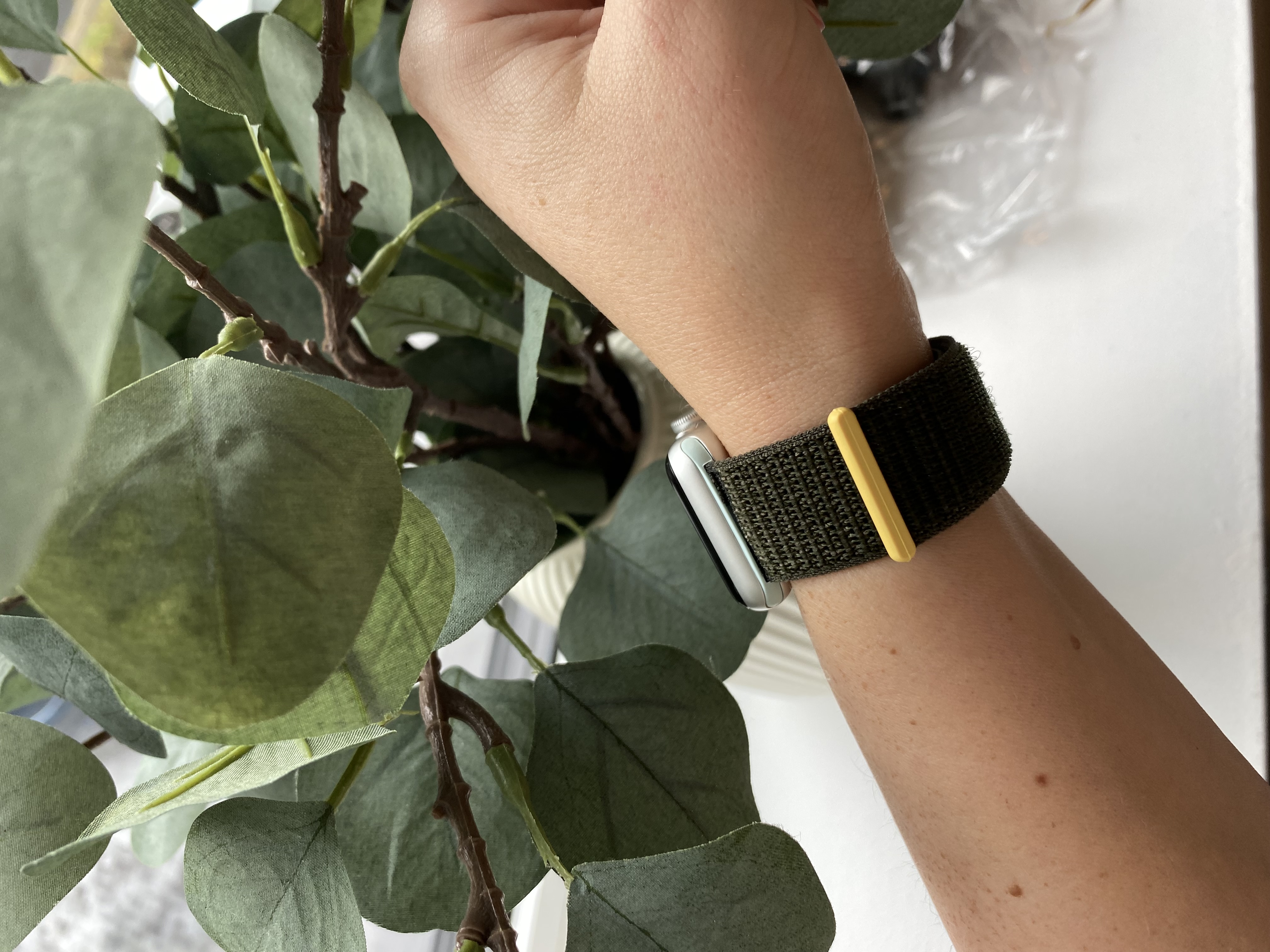 Bracelet boucle sport en nylon Apple Watch - cyprès 