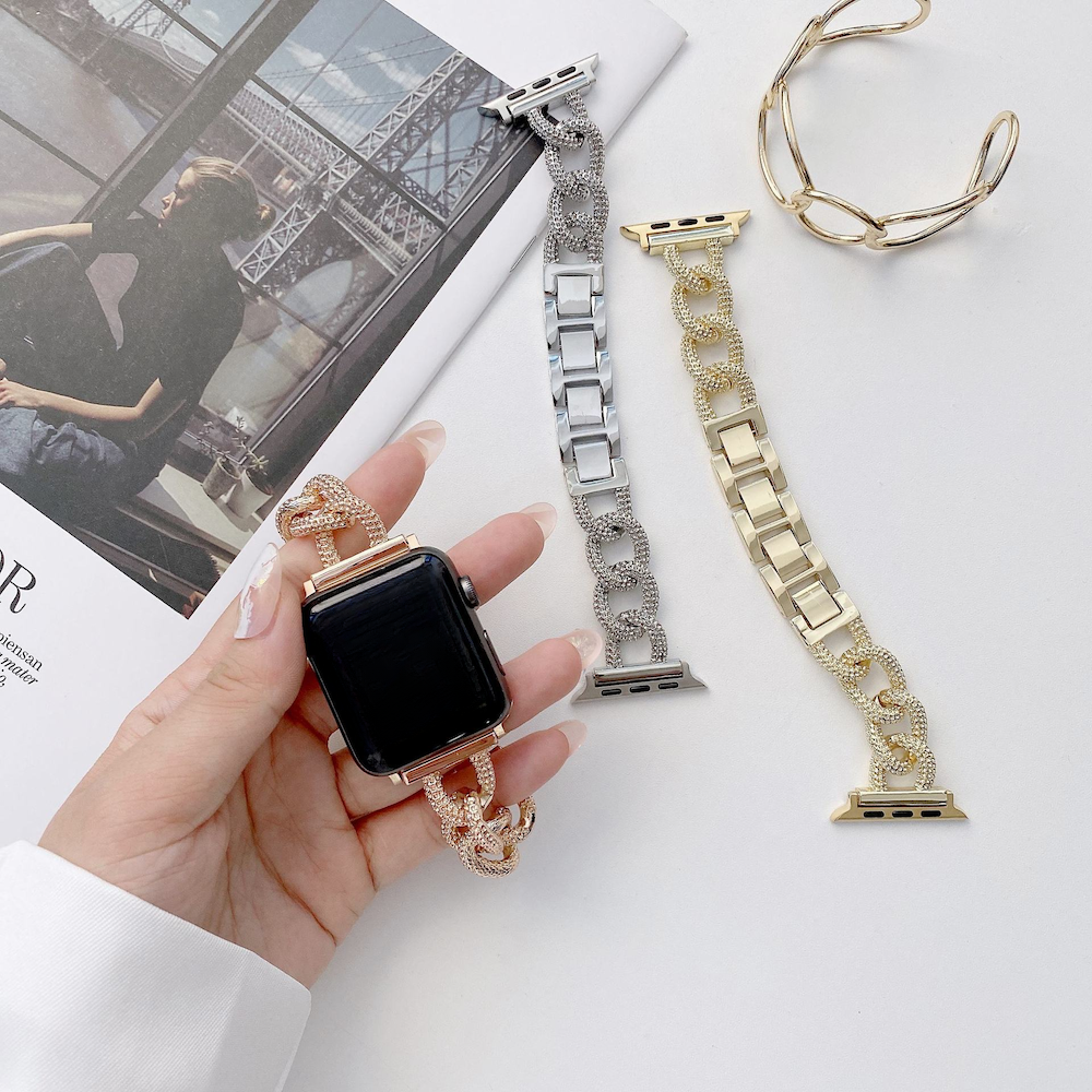 Bracelet acier maillon Chain Apple Watch - Argent