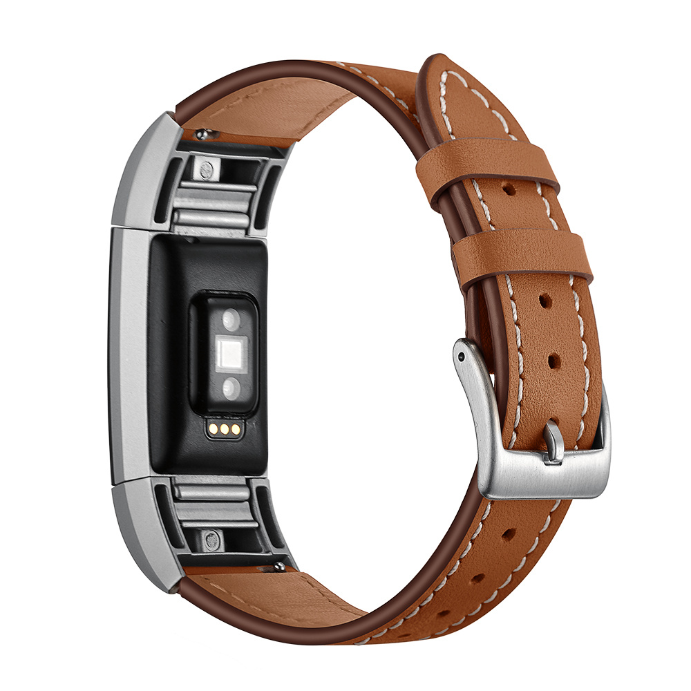 Bracelet en cuir premium Fitbit Charge 2 - marron