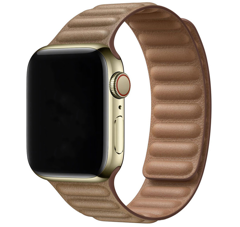 Bracelet en cuir solo Apple Watch - marron