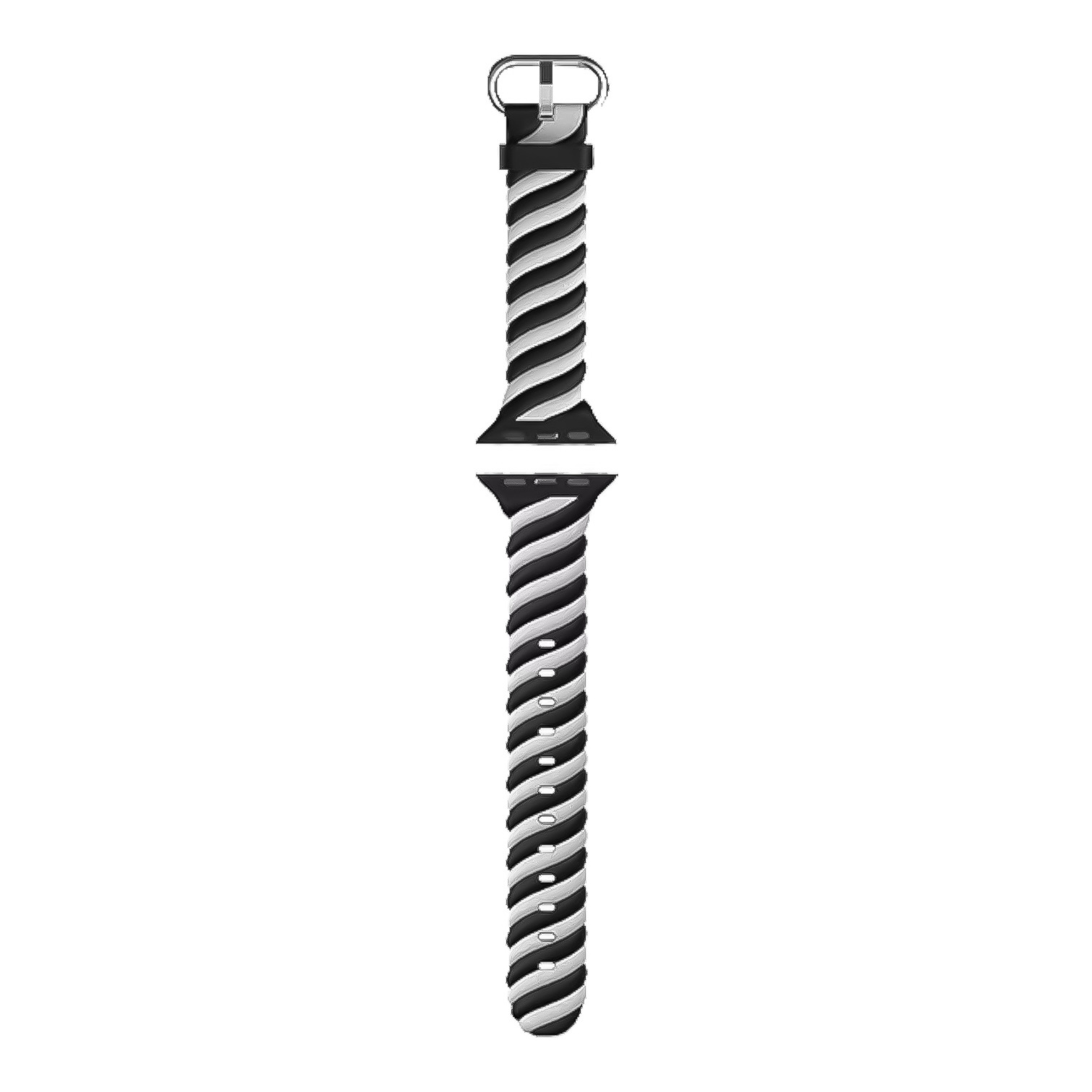 Bracelet sport swirl Apple Watch - noir et blanc