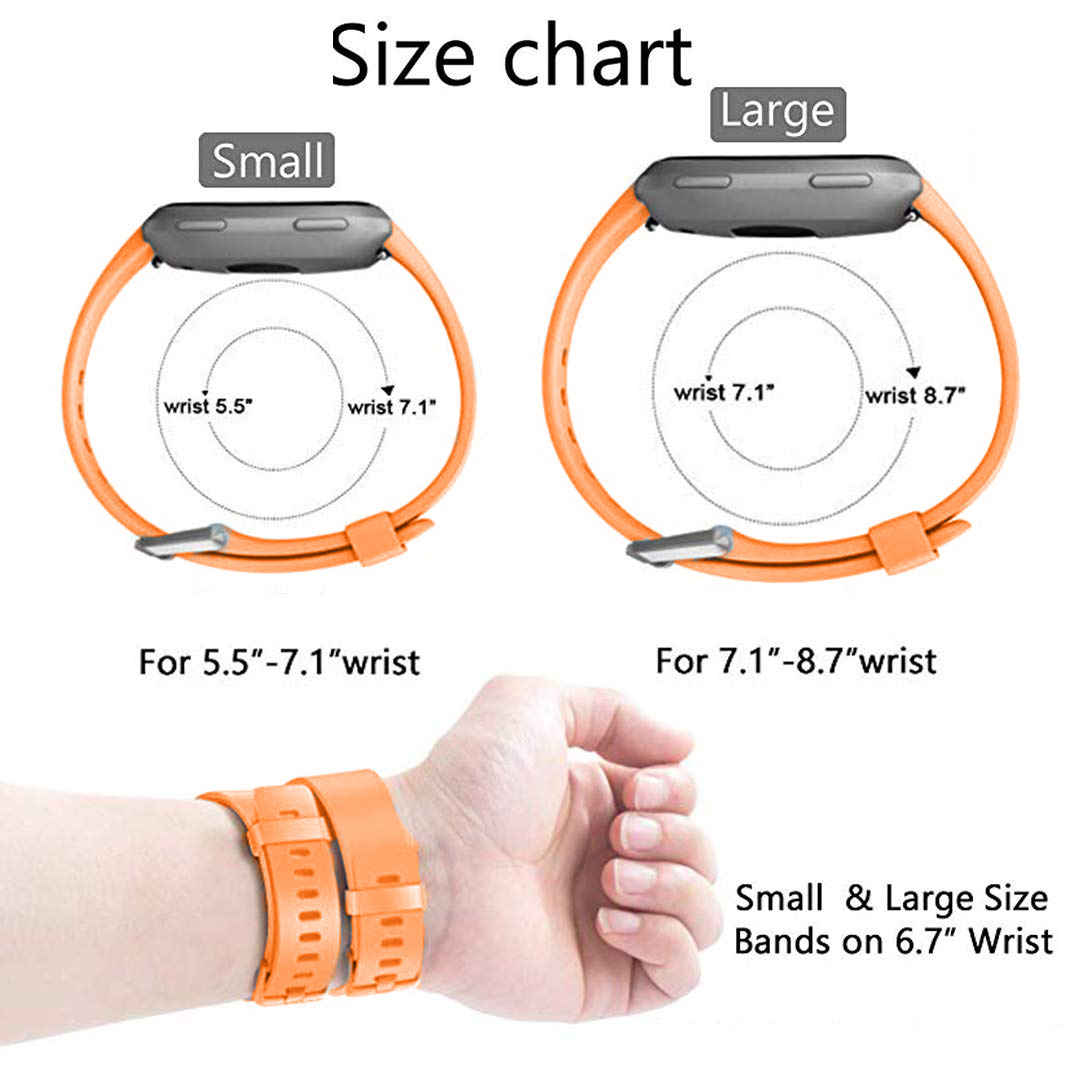 Bracelet sport Fitbit Versa - orange